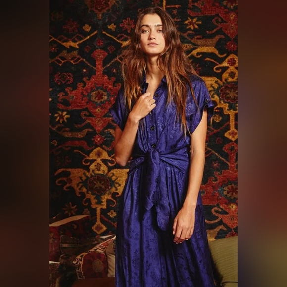 Elegant Blue Jumpsuit - Picture 5 of 6